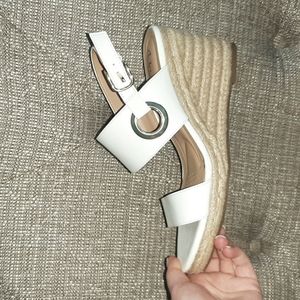 White Abella True Comfort Wedge Heels